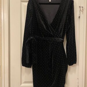 Nine West Velvet Wrap Dress